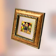 DIVINITI 24K Gold Plated Ram Lalla Photo Frame For Home Decor, Table Tops & Puja Room | DG Frame 113 Size 1A with 24K Gold Plated Foil | Ram Mandir For Puja & Gift (10 X 10 CM)