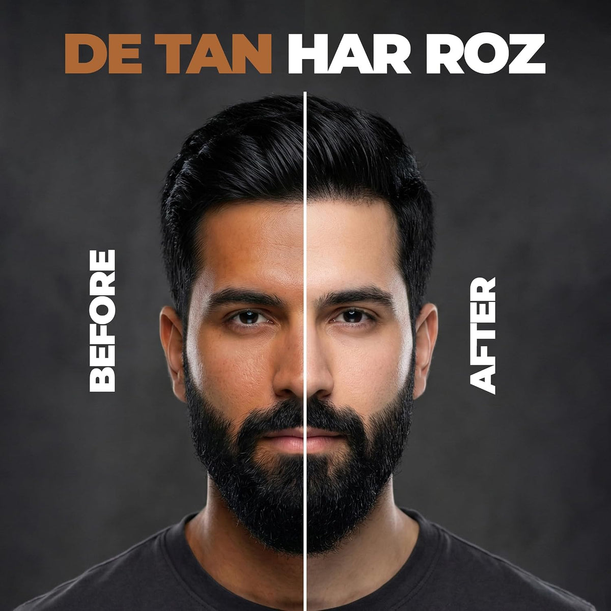 Beardo Face De-Tan Express Kit for Men | Face Wash, Face Scrub & Clay Mask | Helps Remove Tan, Dirt & Dead Skin | 3-Step Express De-Tan Routine