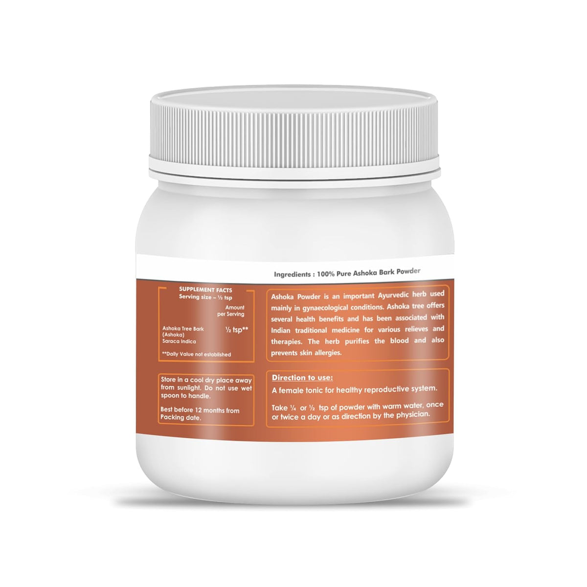Holy Natural Ashoka Bark Powder - 250 gm | Ashok Chaal (Saraca Indica) Powder