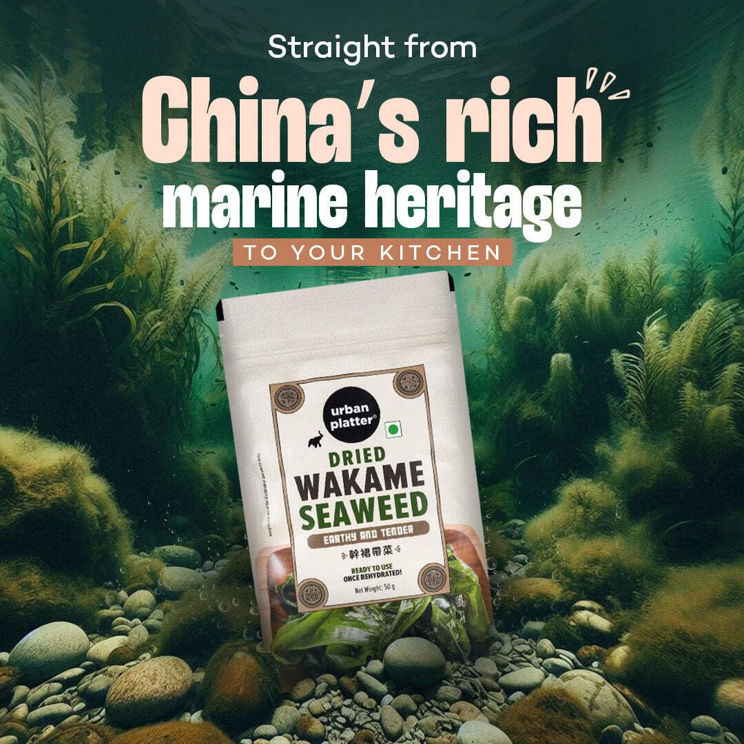 Urban Platter Dried Wakame Seaweed, 50g (Easy to Rehydrate | Mild, Umami Flavour | Asian Kitchen Essential)