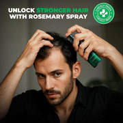 Beardo Rosemary Hair Spray & Derma Roller For Hair Growth |Redensyl & Rice Water | Activates Natural Hair Growth, Reduces Hair Fall & Breakage | Strengthens Roots | Non-Sticky Daily Hair Tonic for Men