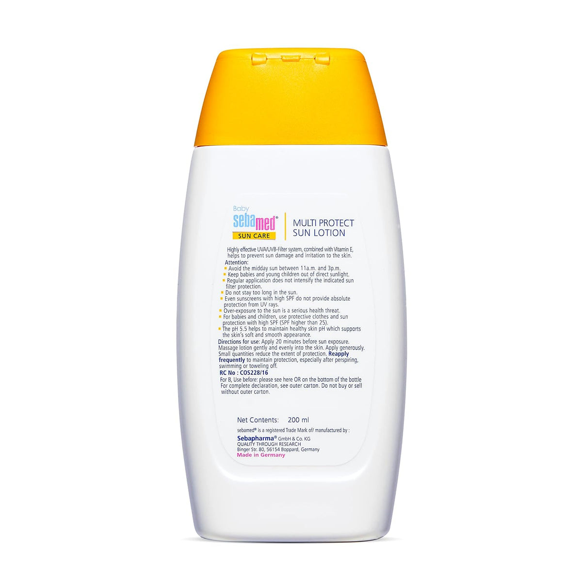 Sebamed Baby Sun Lotion|pH 5.5|Triple Protection with UVA/UVB- Filter|200 ml