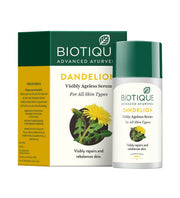 BEARDO Activated Charcoal Peel Off Mask, 100g (100gm) and Biotique Bio Dandelion Visibly Ageless Serum, 40 ml