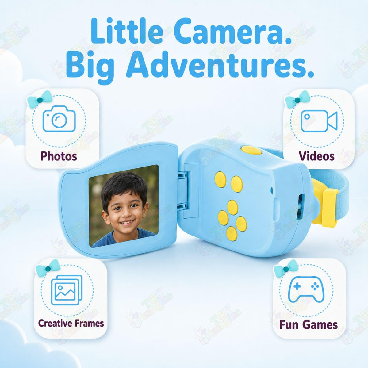 Toy Imagine Kids Digital Camera 1080P with 2-Inch Screen & Games