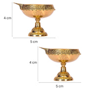 DSH Pure Brass Kuber Diya with Stand Diwali Decoration Item for Home Puja Room & Office Decor Diwali Festival Gift Item
