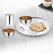 Parage 6 Pieces Stainless Steel Big Size Bowl/Wati/Katori Heavy Gauge with Mirror Finish, 10.2 cm Dia, Set of 6, 220 ml Each, Silver