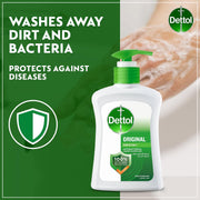 Dettol Liquid Handwash Dispenser Bottle Pump (Pack of 3 - 200ml each)- Original Hand Wash | Germ Defence Formula | 10x Better Germ Protection