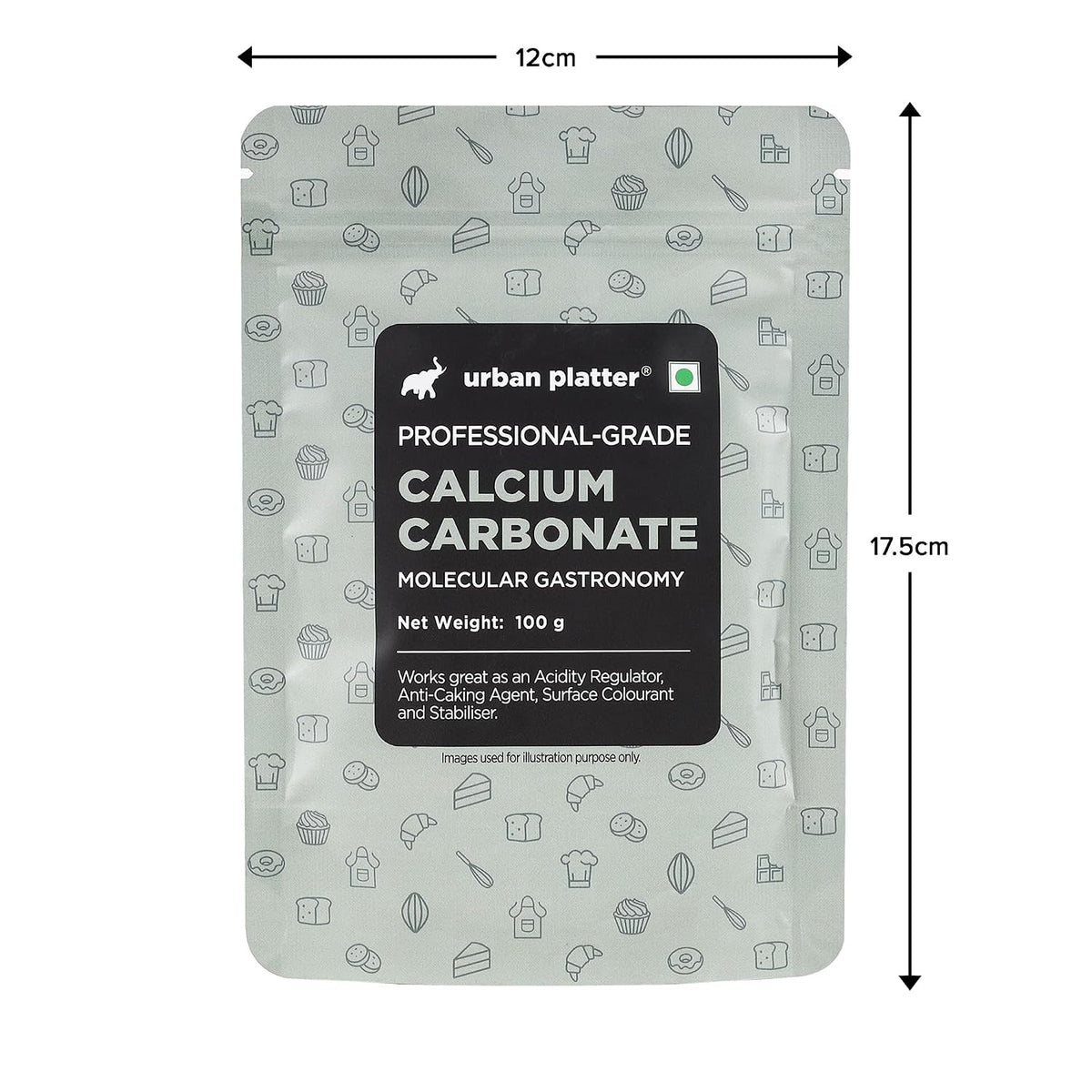 Urban Platter Calcium Carbonate Powder, 100g [Chuna]