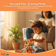 Toy Imagine Magnetic Building Blocks for Kids | Construction STEM Building Toys for Kids 2–5 Years | Safe Magnetic Blocks for Toddlers, Boys & Girls | Educational Blocks & Magnet Toys (36pcs)