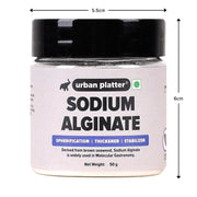 Urban Platter Sodium Alginate Powder, 50g [Food Grade | Molecular Gastronomy | Thickening Agent | Stabilizing Agent | Spherification]