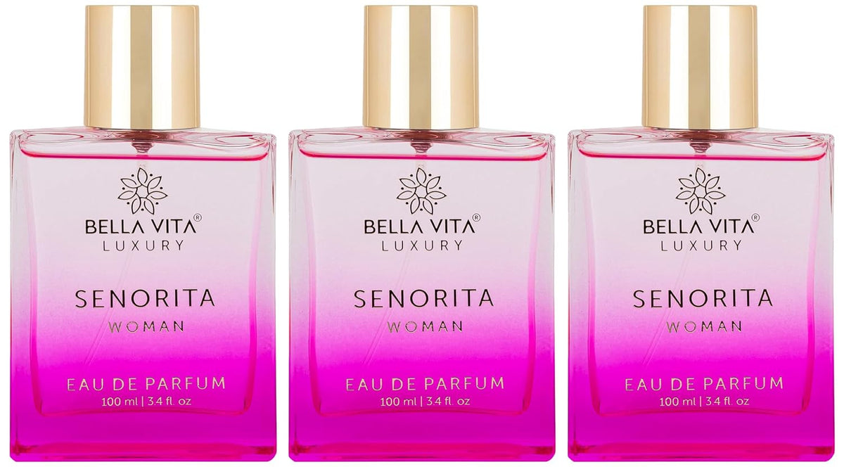 Bella Vita Luxury Women Senorita Eau De Parfum Liquid Perfume With Yuzu, Lotus, Magnolia & Musk |Fresh & Fruity Long Lasting Edp Frgarance Scent