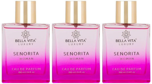 Bella Vita Luxury Women Senorita Eau De Parfum Liquid Perfume With Yuzu, Lotus, Magnolia & Musk |Fresh & Fruity Long Lasting Edp Frgarance Scent