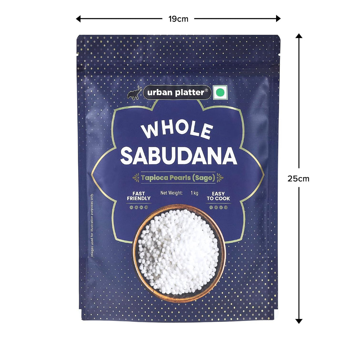 Urban Platter Tapioca Pearls Sabudana Sago, 1000 g