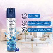 Yardley London Floralis Air Freshener Spray | Atlantic Breeze| Long Lasting Floral Fragrance For Home & Office| Home Fragrance Spray| 90% Naturally Derived| 210Ml (Pack Of 2)