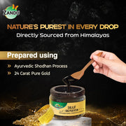 Zandu Shilajit/Shilajeet Gold Plus Resin | Boosts Stamina, Strength & Energy I Promotes muscle growth & recovery | 20g I 100% Pure Himalayan Shilajit with 24K Gold Bhasma