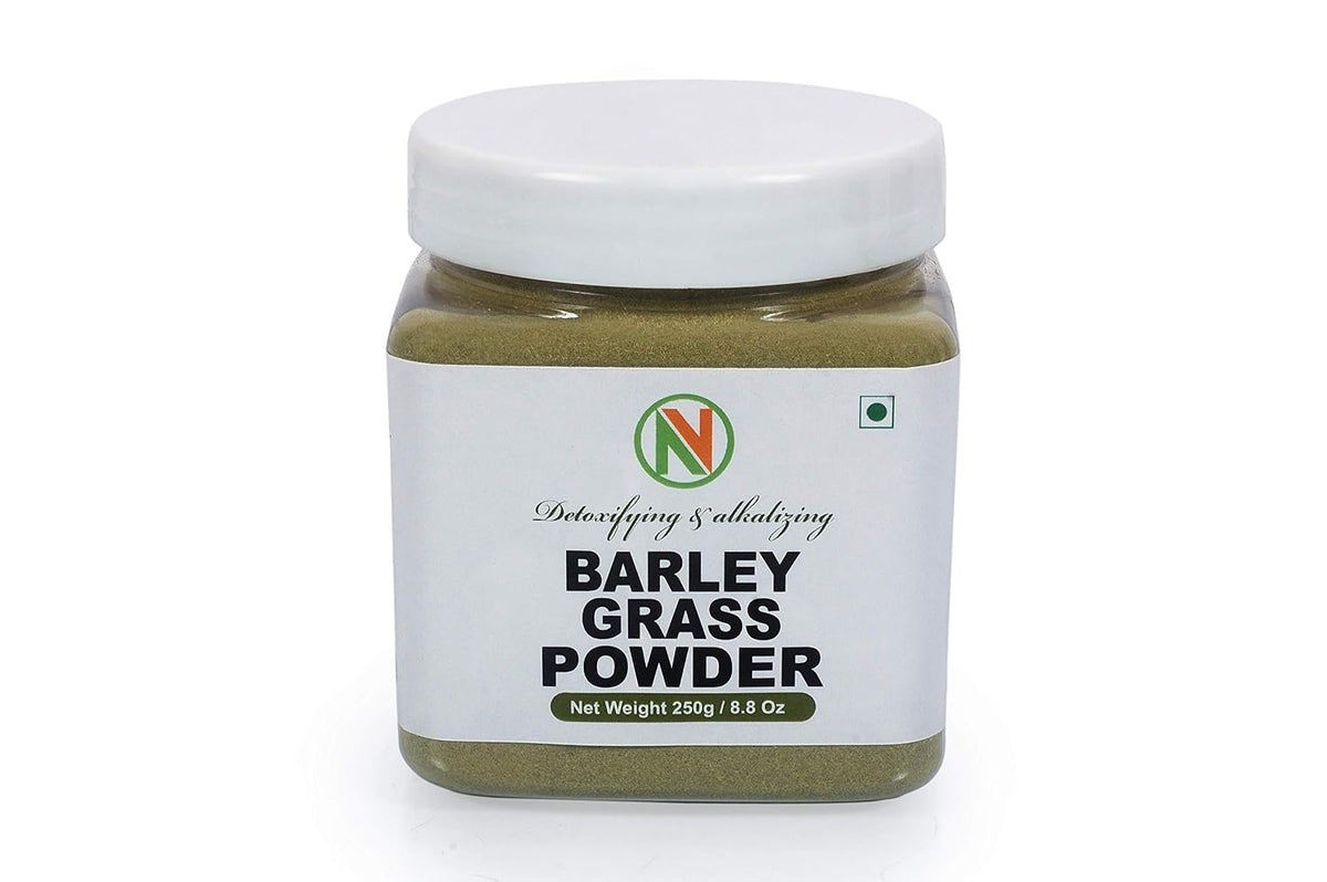 NatureVit Barley Grass Powder 500g Pack (250g x 2 Jars) | Alkalizing Superfood for Detox & Immunity | Rich in Chlorophyll, Enzymes & Antioxidants | Vegan & Gluten-Free