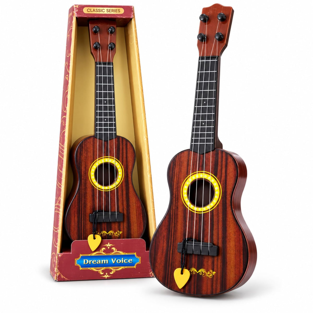 Toy Imagine 18-Inch 4-String Kids Guitar, Ukulele-Style Musical Toy