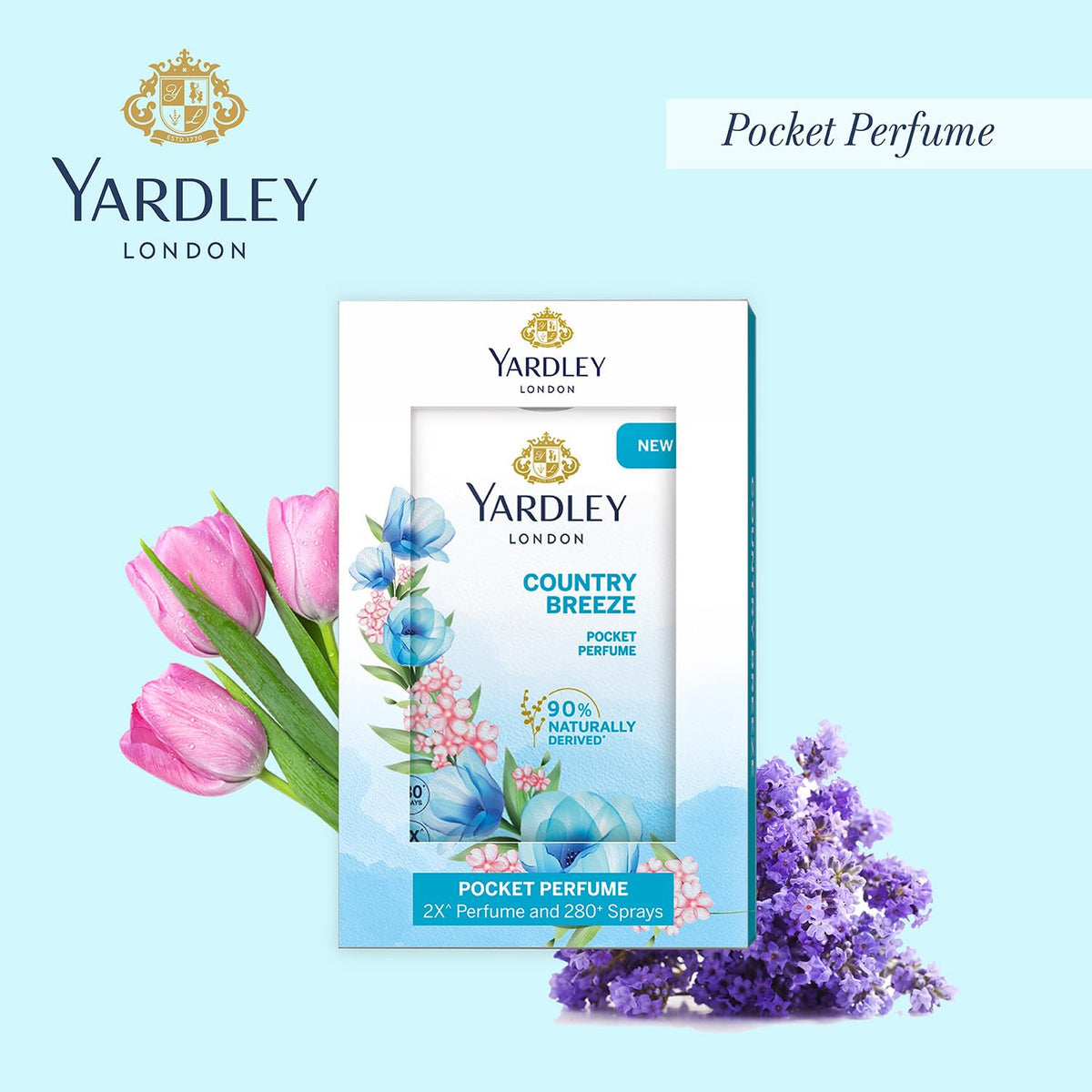 Yardley London Country Breeze Compact Perfume for Women, 18ml