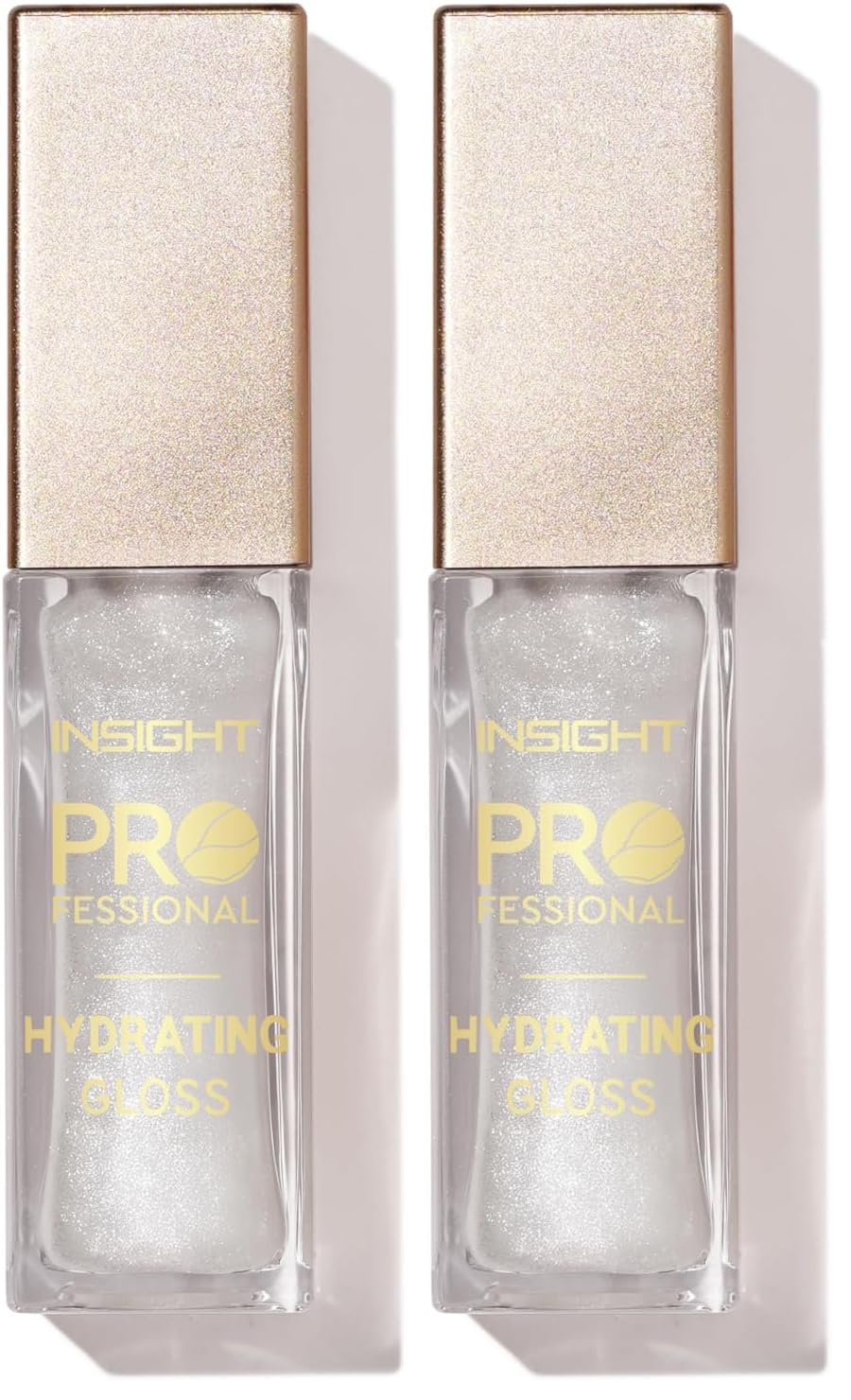 INSIGHT Professional Hydrating Lip Gloss - Snow Flake | Non-Sticky, Long-Lasting Moisture & Shine | Infused with Vitamin E & Coconut Oil | Sheer, Glossy Finish | For Soft, Plump Lips (10g) (Pack of 2)
