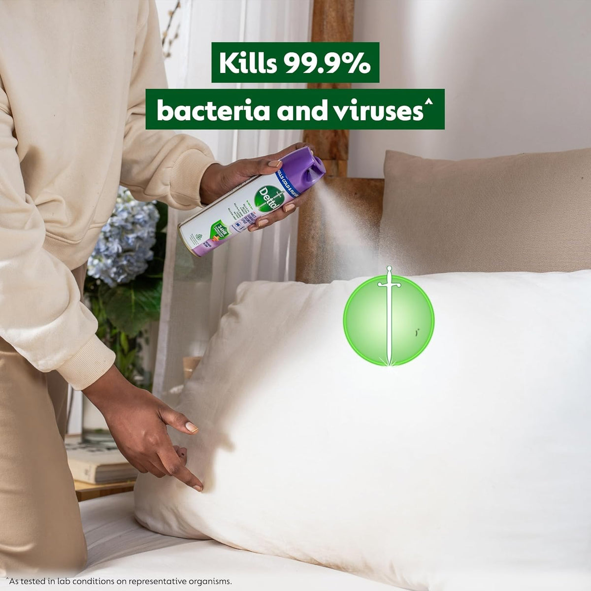 Dettol Multi-Surface Disinfectant Sanitizer Spray Bottle, 225ml - Pack of 2 (Orchard Bloom)