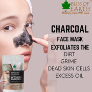 Bliss of Earth Coconut Shell Activated Charcoal Powder 3x 100GM Pack Of 3