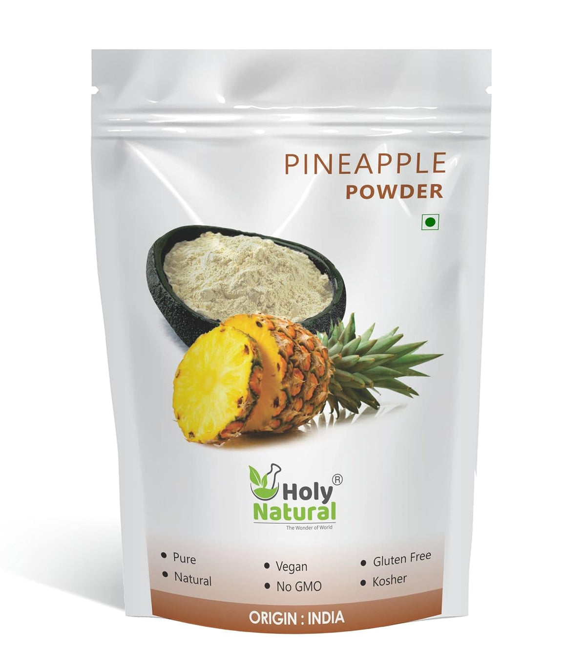 Holy Natural Pineapple Powder - 400 GM | No Added Sugar & Preservative | For Cake, Juice & Ice-cream
