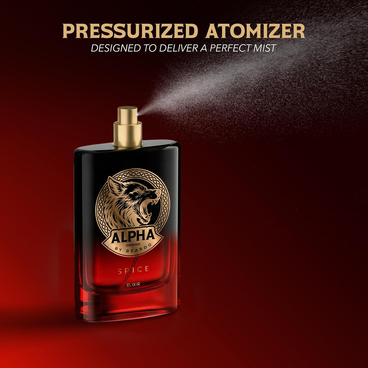 BEARDO Alpha Spice Elixir 100ml | Extrait De Parfum | Woody & Spicy Perfume For Men | Long Lasting Perfume | Premium Gift For Man | Gift For Husband | Boyfriend