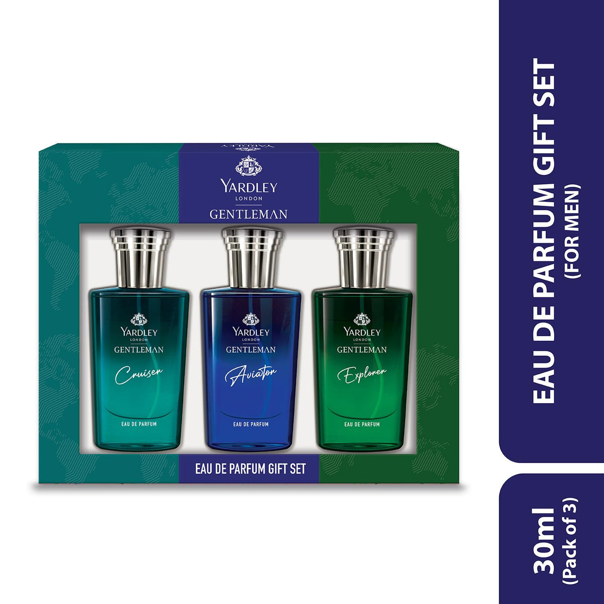 Yardley London Liquid Eau De Parfum Gift Set for Men,30 ml (Pack of 3)