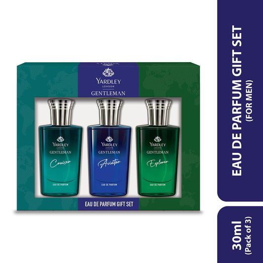 Yardley London Liquid Eau De Parfum Gift Set for Men,30 ml (Pack of 3)