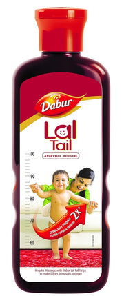 Dabur Lal Tail - Ayurvedic Baby Oil , Clinically Tested 2x Faster Physical Growth - 100 ml