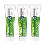 Biotique Clove & Tulsi Complete Care Toothpaste - 100% Pure & Natural Ayurvedic Treatment for Gums & Teeth - 140gm (Pack of 3)