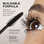 INSIGHT Professional Classic Mascara | Volumizing, Lengthening & Defining | Clump-Free | Smudge-Proof | Jet Black - 10g