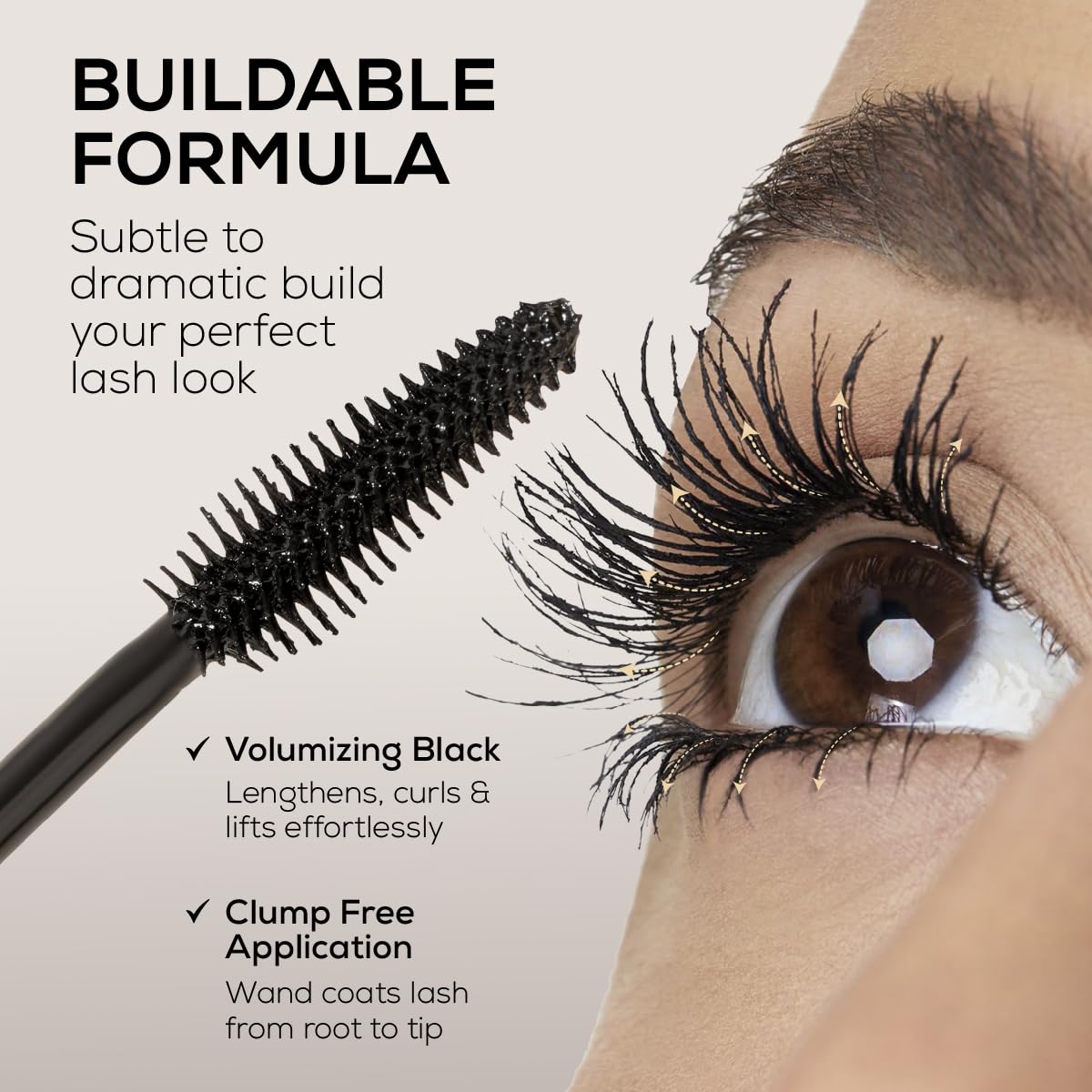 INSIGHT Professional Classic Mascara | Volumizing, Lengthening & Defining | Clump-Free | Smudge-Proof | Jet Black - 10g