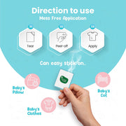 Mother Sparsh Natural Vapour Patches For Kids With Eucalyptus Oil, Peppermint Oil & Thymol Crystal (Camphor Free) | Quick Relief from Runny Nose & Nasal Congestion | Lasts Upto 8 Hrs-(Pack of 5)