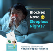 Mother Sparsh Nourishing Baby Hair Oil (100ml) and Natural Vapour Patches with Eucalyptus Oil (Pack of 5) for Nasal Congestion