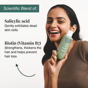 Bare Anatomy Anti-Dandruff Shampoo | Up To 100% Dandruff Reduction | ZPTO-Free | pH 5.3 | Salicylic Acid, Piroctone Olamine & Biotin | Non-Drying Formula | For Strong, Smooth Hair | Unisex