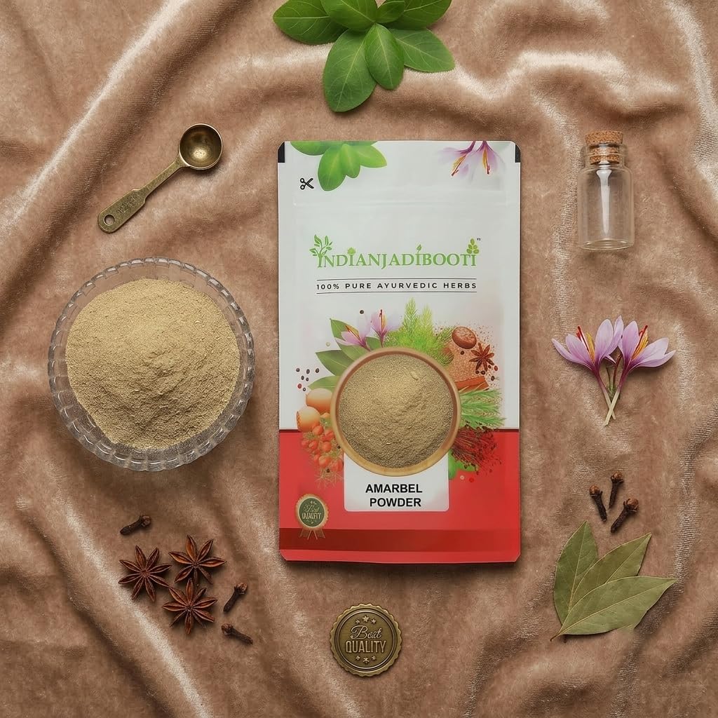 IndianJadiBooti Amar Bel Powder - 100% Pure Akash Bel Churn (Cuscuta Reflexa/Dodder Vine/Aftimoon) - Traditional Ayurvedic Herbal Powder for Hair Care, Scalp Nourishment & Wellness (1 Kg)