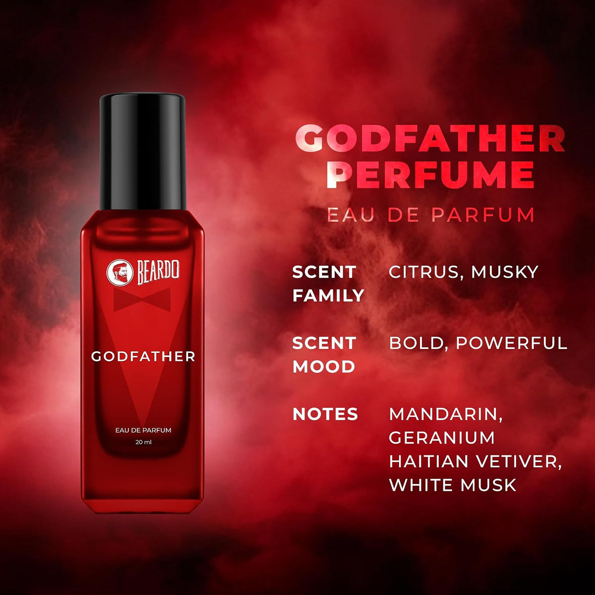 Beardo The Intense Core-LSD,Whisky Smoke & GodFather Perfume for Men (20ml x 3) | Long Lasting Fragrance | Long Lasting Perfume for Men | Gift for Men | Gift for Friend