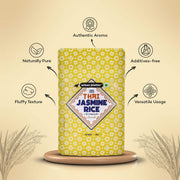 Urban Platter Thai Jasmine Rice, 1kg (Aromatic Long-Grain Rice | Soft & Fluffy Texture | Asian Pantry Staple)