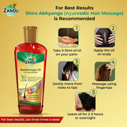Zandu Neelibhringar Oil (100ml): 100% Ayurvedic Hair Growth Oil | 3-in-1 Action | Scientifically Proven For Hair Growth | Reduces Hair Fall | Strengthens Hair | 16 Potent Ingredients | Taila Pak Vidhi