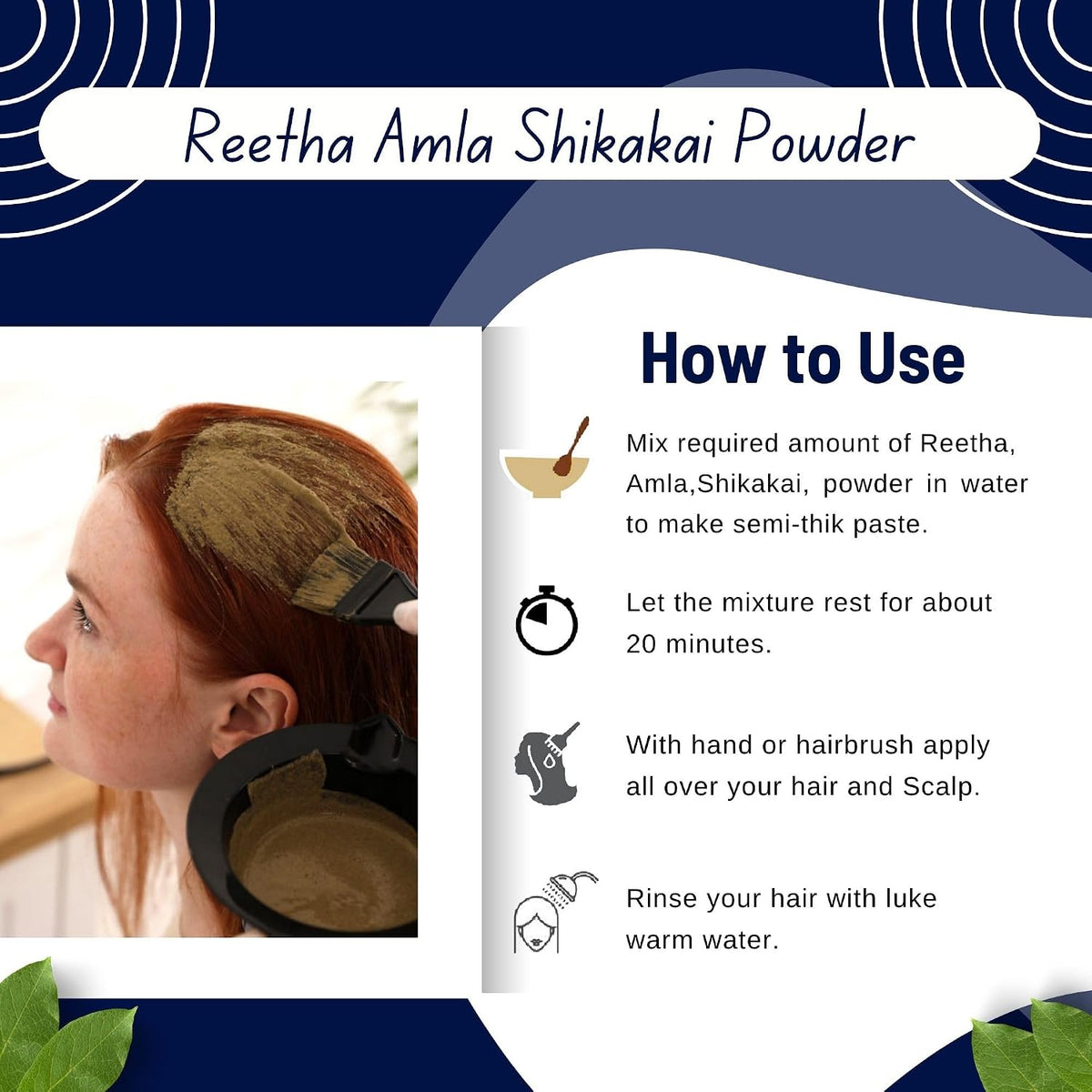 BrijBooti Reetha Amla Shikakai Powder for Hairs Reetha 150 Gm - Shikakai 150 Gm, Amla 100 Gm