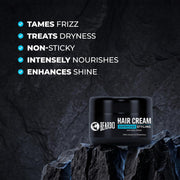 Beardo Hair Cream for Men | Natural Hold Hair Cream for Everyday Styling | Hydrates & Nourishes hair with Coconut, Vitamin E & Rosemary | Non-Sticky | All Hair Types | 100g