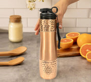 DSH Copper Sipper Bottle Joint Less Leak Proof Pure Copper Water Bottle 700 ML