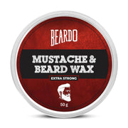 Beardo Beard and Mustache Wax, 50 gm | Beard Wax for Beard & Mustache Styling | Long Lasting Extra Strong Hold Wax for Men | Beard Hair Wax for Smooth, Shiny & Healthy Beard