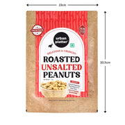 Urban Platter Roasted Unsalted Peanuts, 1kg (Skin Removed | Vacuum Packed | Product of Bharuch)