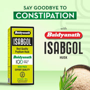 Baidyanath Asli Ayurved Isabgol 200 gm - Psyllium Husk Powder| Boosts Digestion | Constipation Relief Naturally | Rich Source Of Dietary Fiber Supplement - Pack of 3