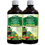 Dabur Jamun Neem Karela Juice - 2l (1l x 2) | Helps Control Blood Sugar Level & Reduces Bad Cholesterol | Good for Metabolic & Digestive Health | Ayurvedic Health Juice For Diabetic Care
