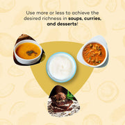 Urban Platter Unsweetened Coconut Cream, 250ml (23% Fat, Additive-Free, Made in India, 100% Pure & Thick, Clean Label)