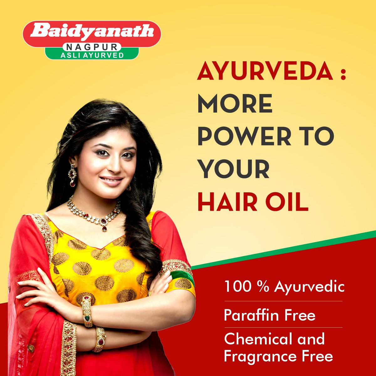 Baidyanath Asli Ayurved Mahabhringraj Tel | Ayurvedic Hair Oil | Hairfall Control | 200ml