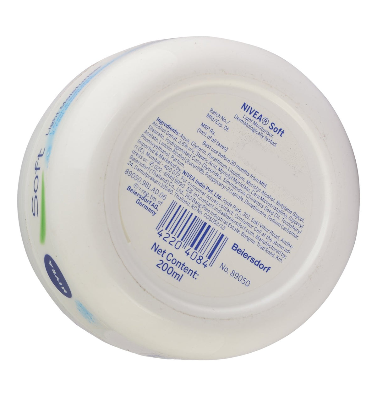 Nivea Cream - Soft, 200ml Pack
